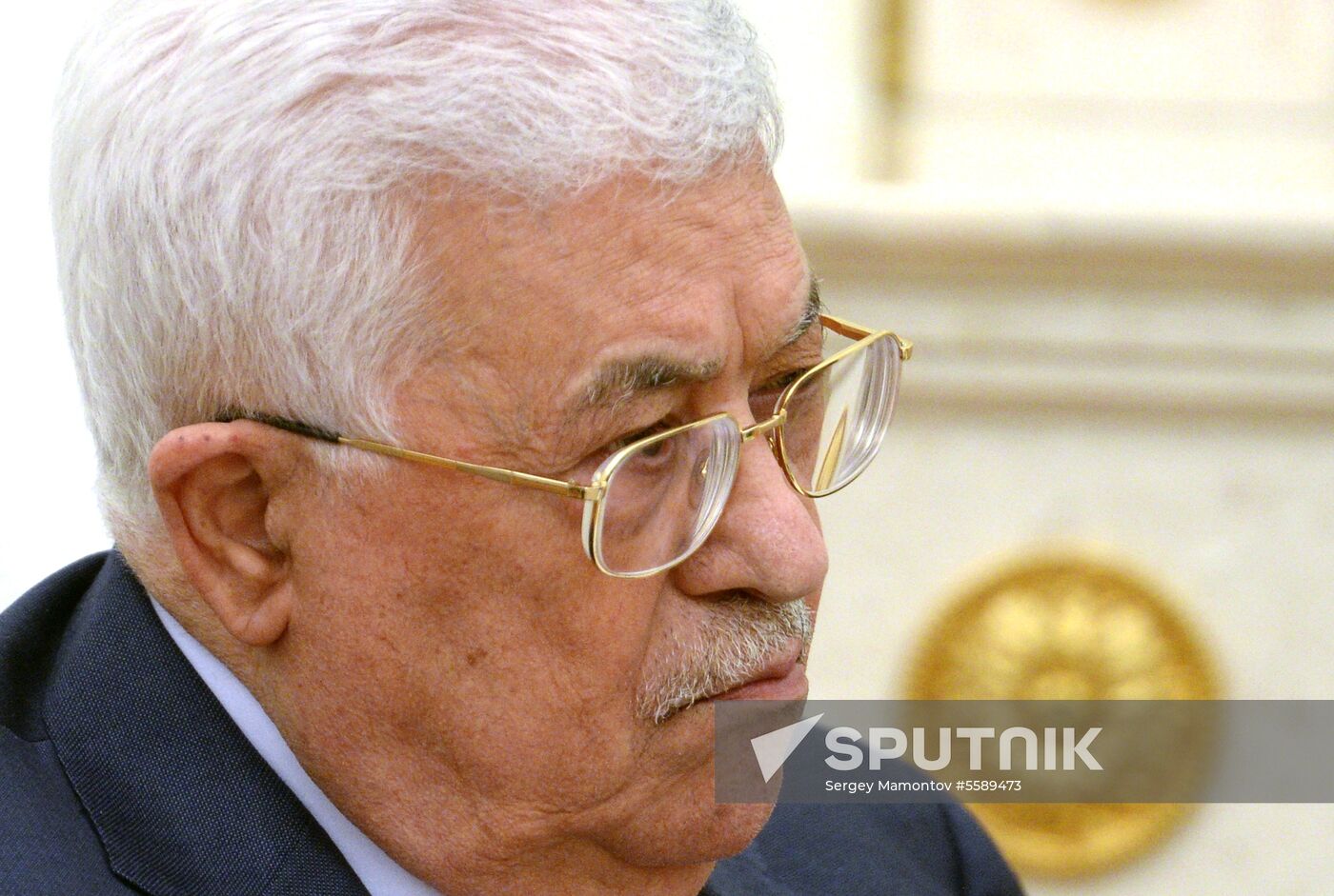 President Vladimir Putin meets with Palestinian President Mahmoud Abbas