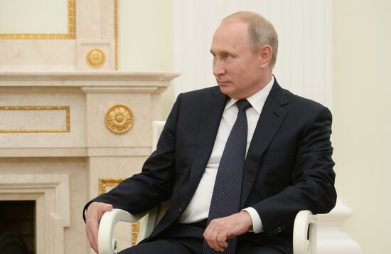 President Vladimir Putin meets with President of Gabon Ali Ben Bongo Ondimba