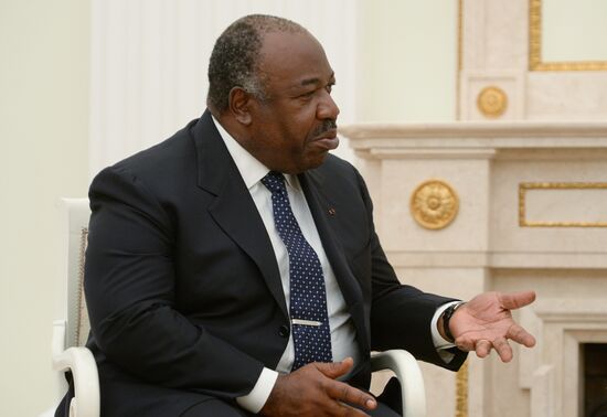 President Vladimir Putin meets with President of Gabon Ali Ben Bongo Ondimba