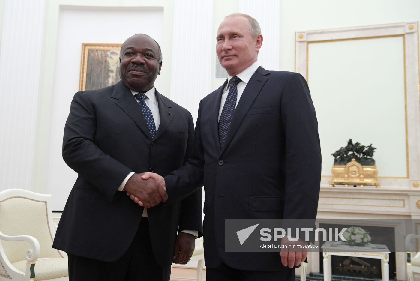 President Vladimir Putin meets with President of Gabon Ali Ben Bongo Ondimba