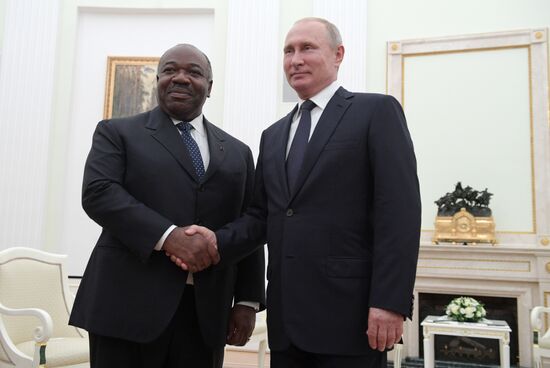 President Vladimir Putin meets with President of Gabon Ali Ben Bongo Ondimba