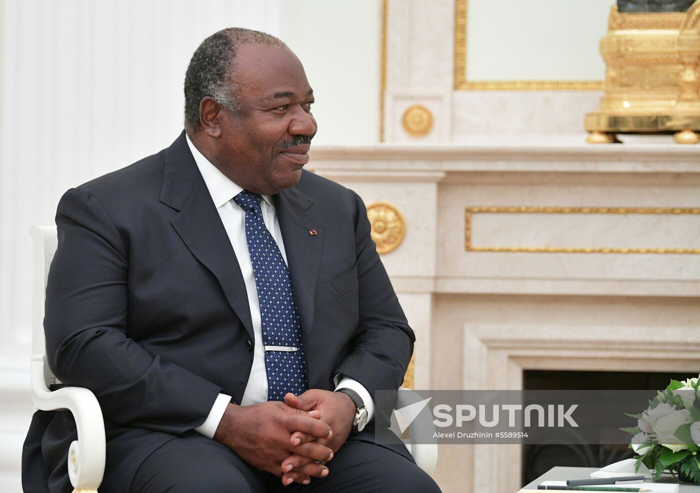 President Vladimir Putin meets with President of Gabon Ali Ben Bongo Ondimba