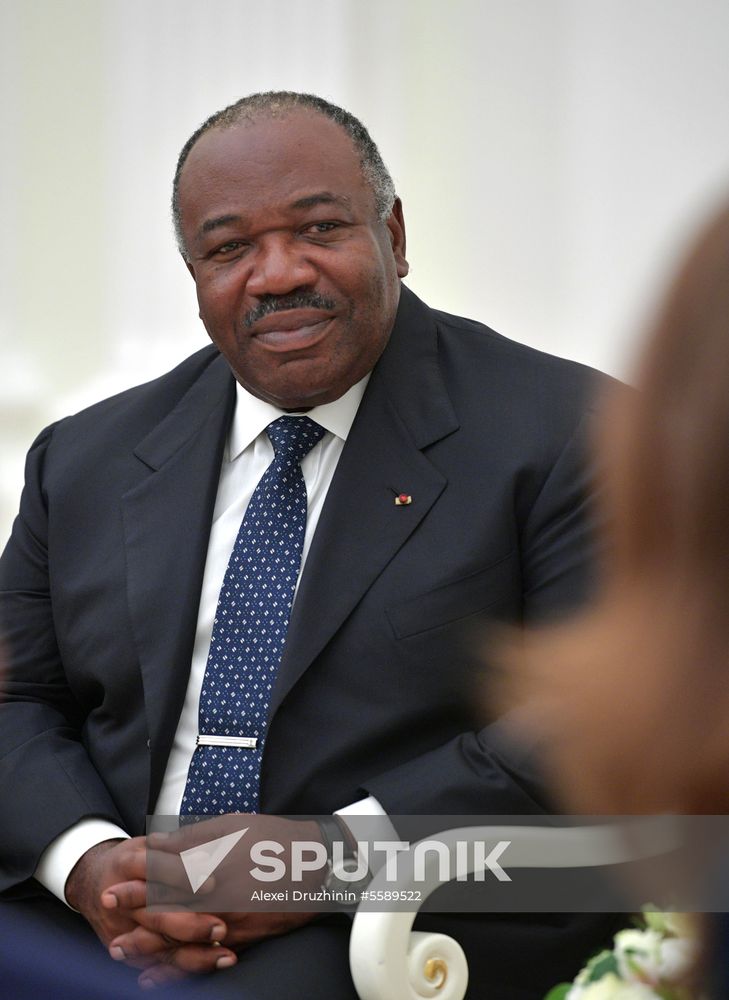 President Vladimir Putin meets with President of Gabon Ali Ben Bongo Ondimba
