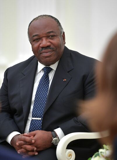 President Vladimir Putin meets with President of Gabon Ali Ben Bongo Ondimba