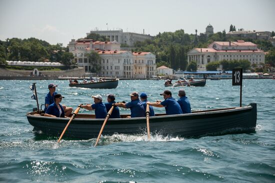 Boat race in Sevastopol