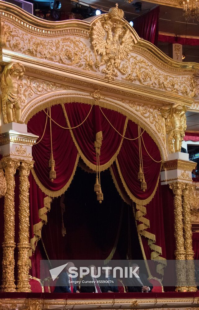 President Vladimir Putin visits gala concert of world opera stars in Bolshoi Theater