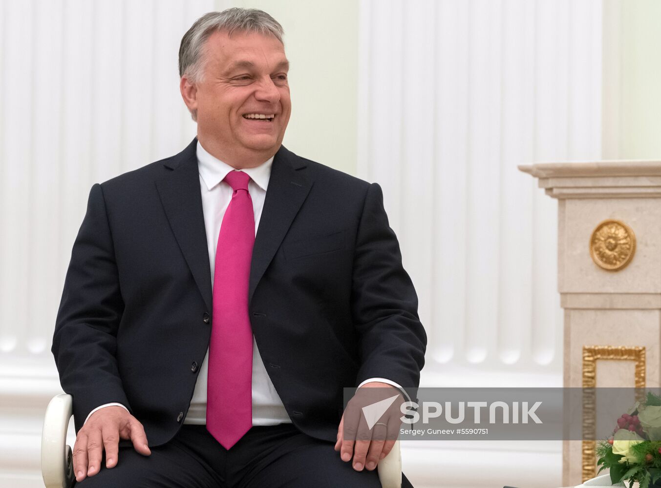 Russian President Vladimir Putin meets with Hungarian Prime Minister Viktor Orban
