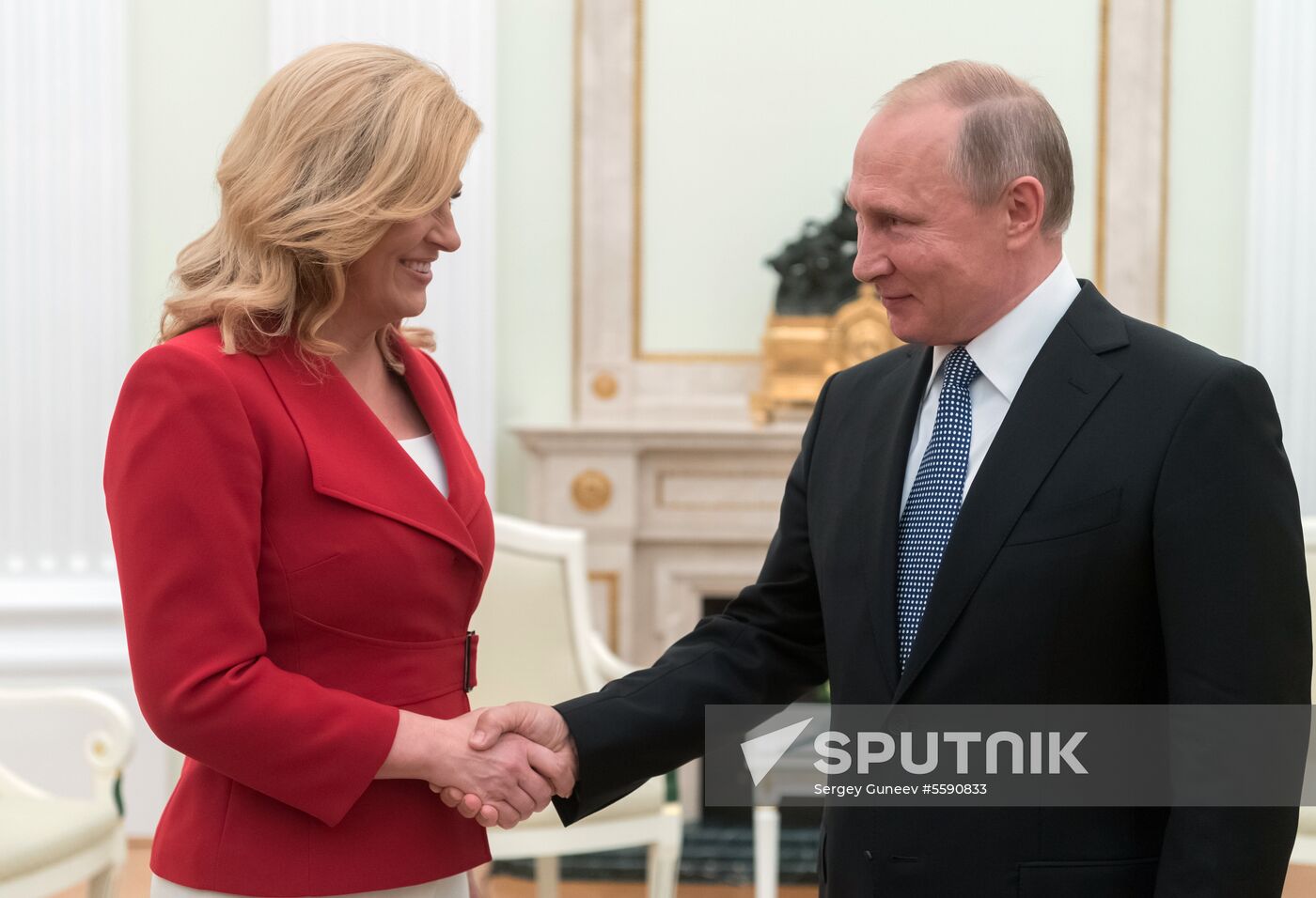 President Putin meets with Croatian President Grabar-Kitarovic
