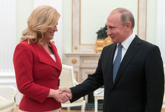 President Putin meets with Croatian President Grabar-Kitarovic