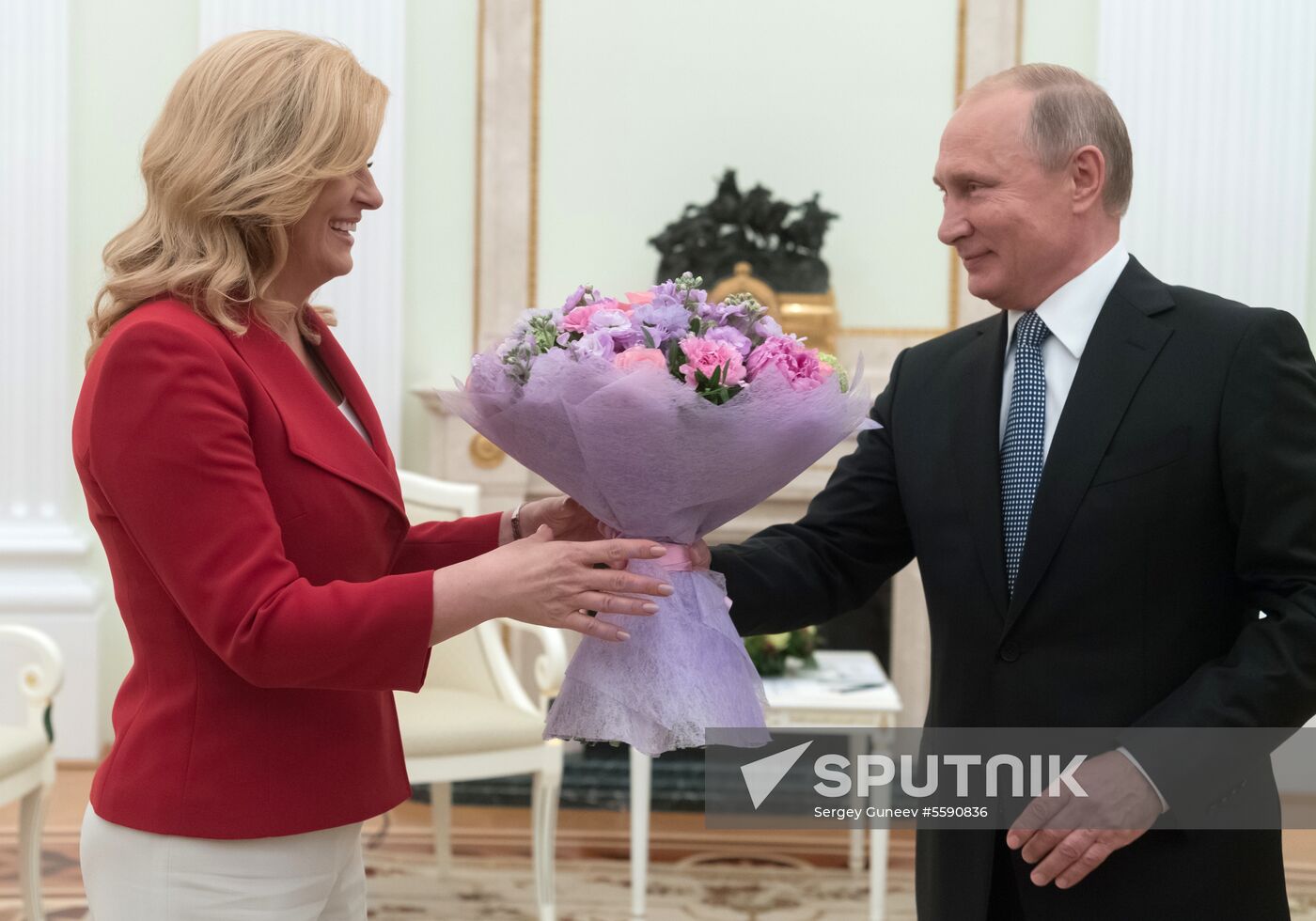 President Putin meets with Croatian President Grabar-Kitarovic