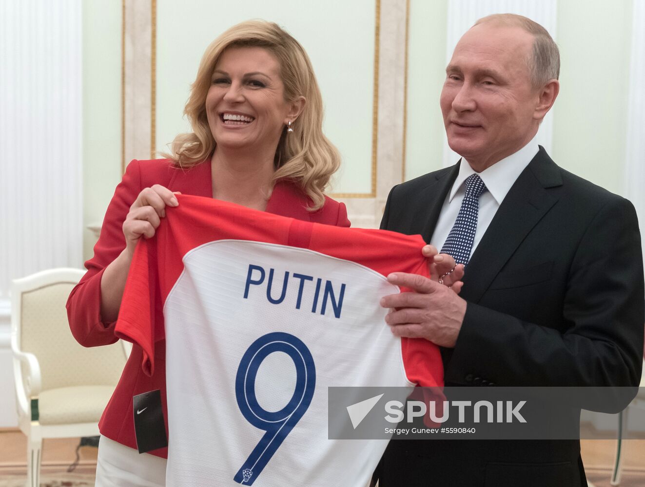 President Putin meets with Croatian President Grabar-Kitarovic