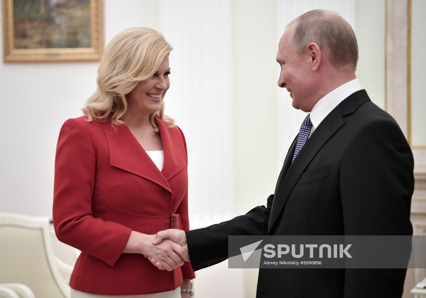 President Putin meets with Croatian President Grabar-Kitarovic