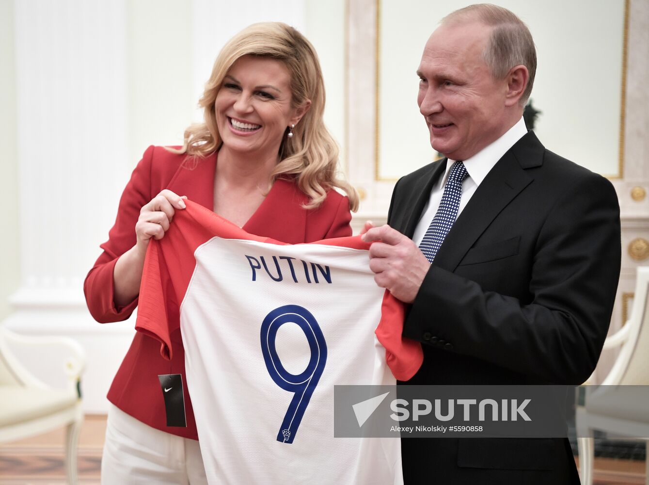 President Putin meets with Croatian President Grabar-Kitarovic