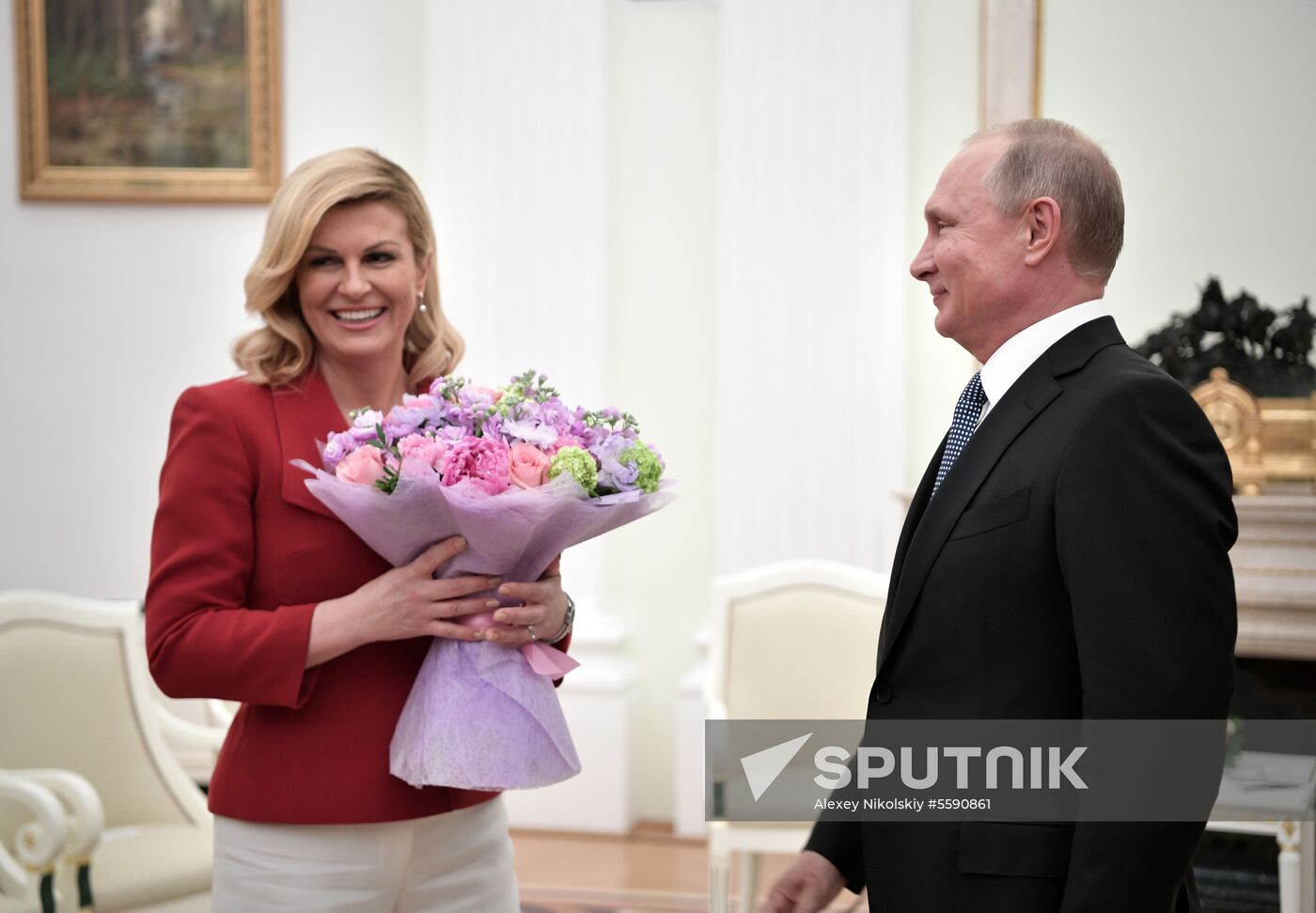 President Putin meets with Croatian President Grabar-Kitarovic