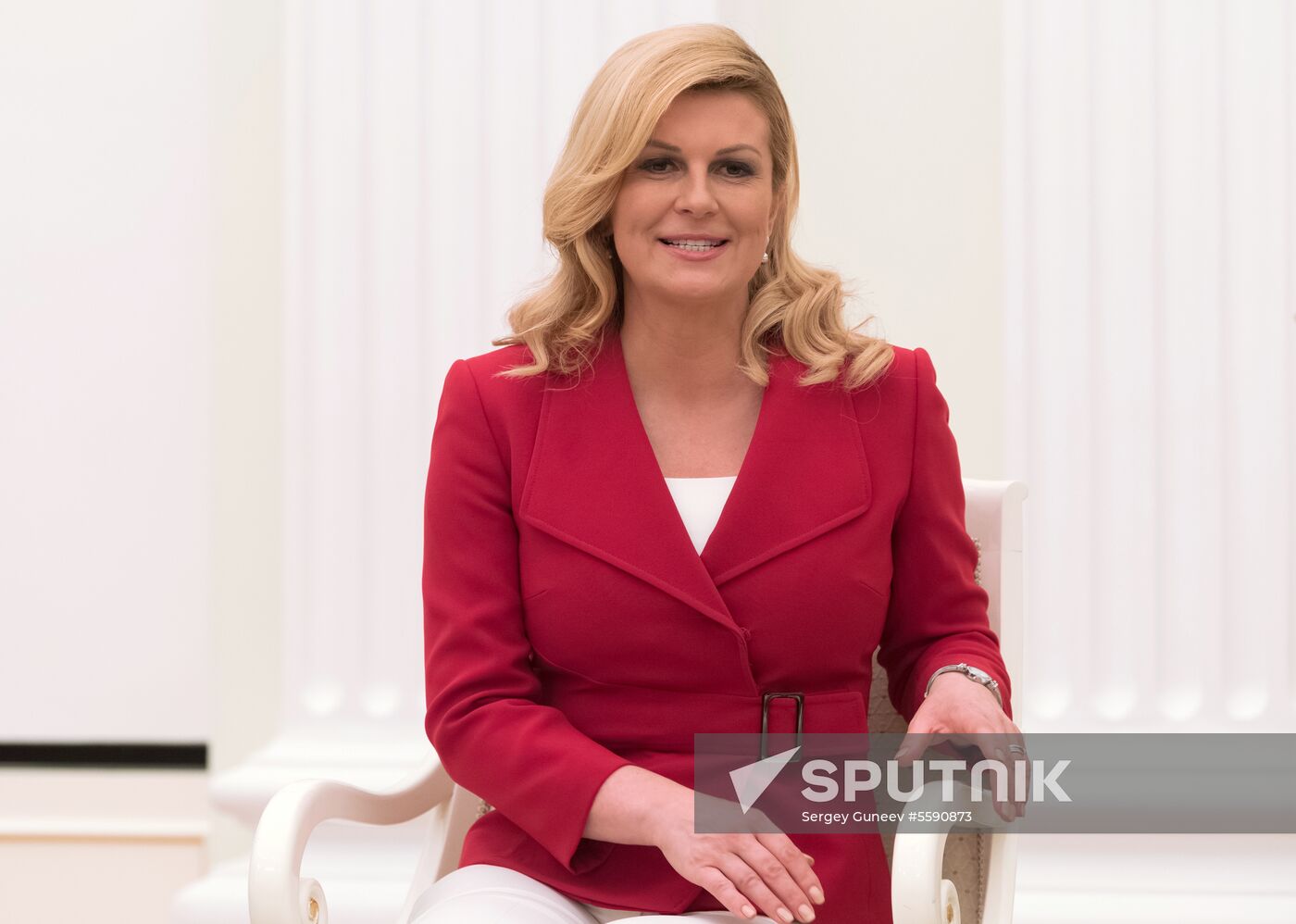 President Putin meets with Croatian President Grabar-Kitarovic