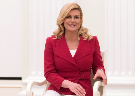President Putin meets with Croatian President Grabar-Kitarovic