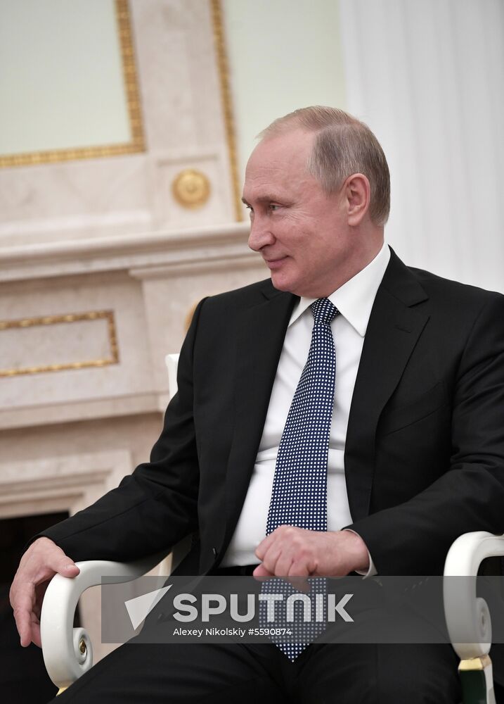 President Putin meets with Croatian President Grabar-Kitarovic