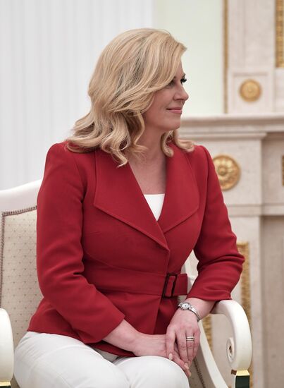President Putin meets with Croatian President Grabar-Kitarovic