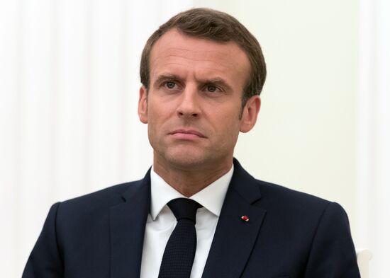 President Putin meets with French President Macron