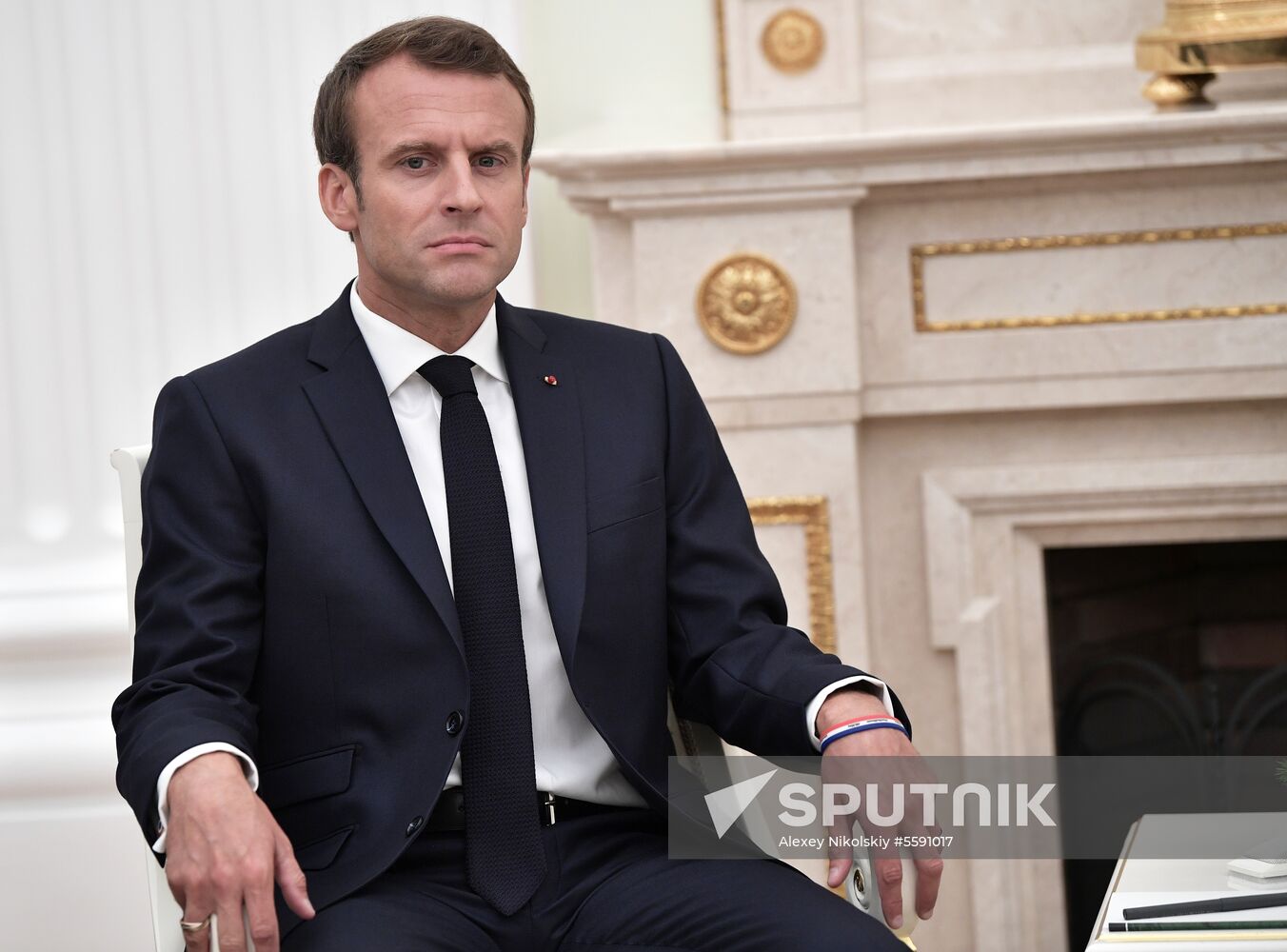 President Putin meets with French President Macron