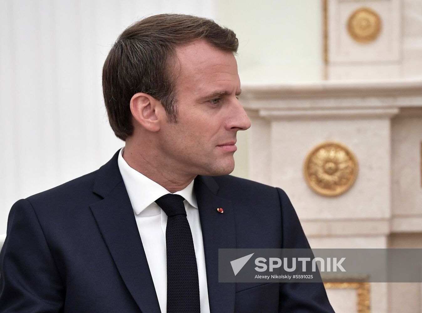 President Putin meets with French President Macron