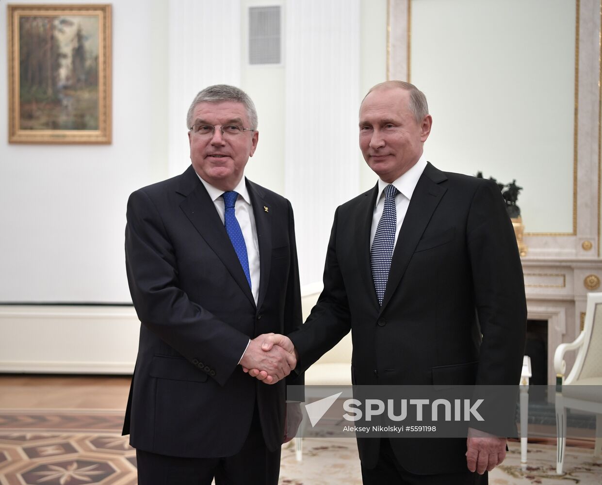 President Putin meets with IOC President Thomas Bach