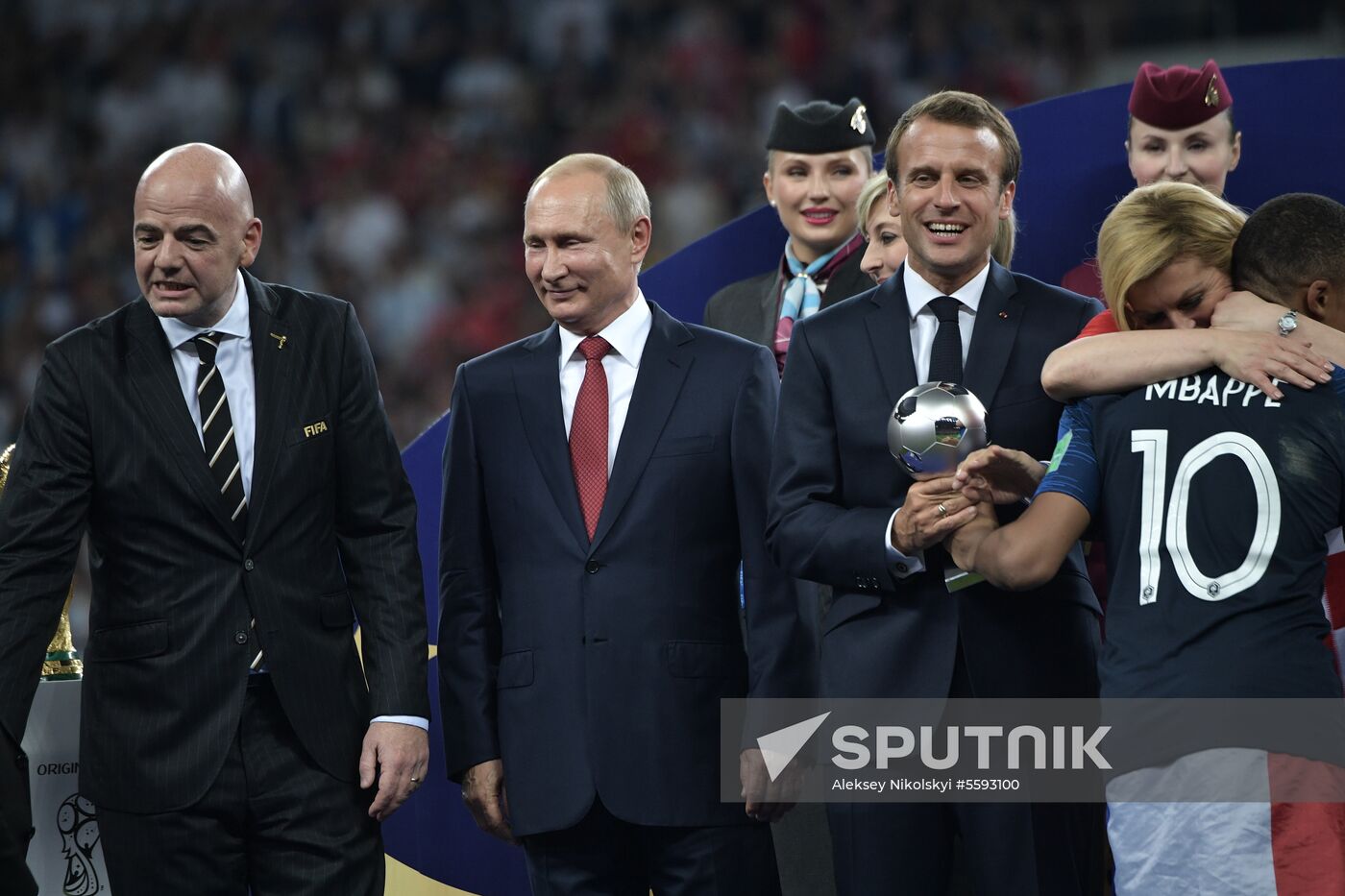 2018 World Cup award ceremony