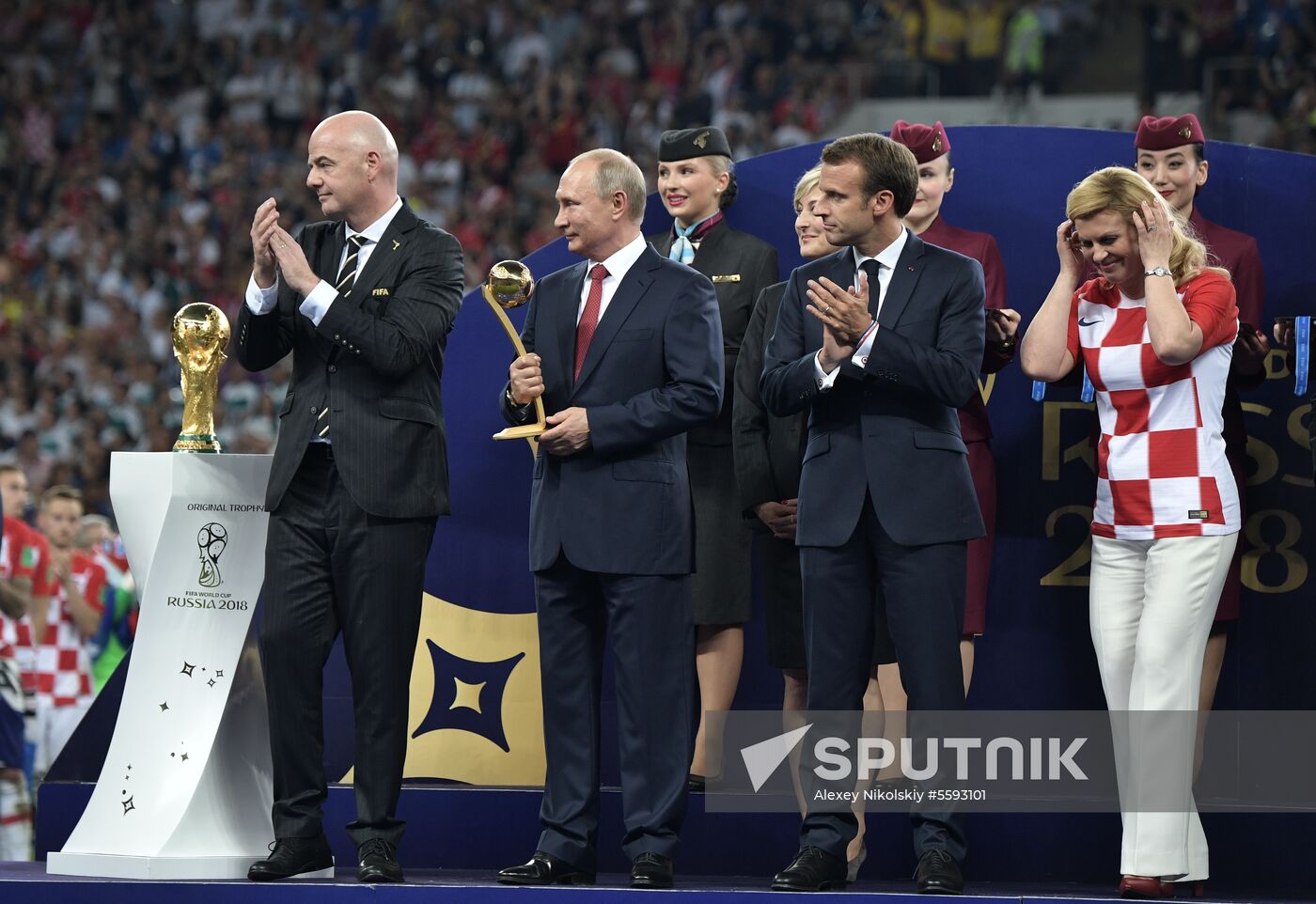 2018 World Cup award ceremony