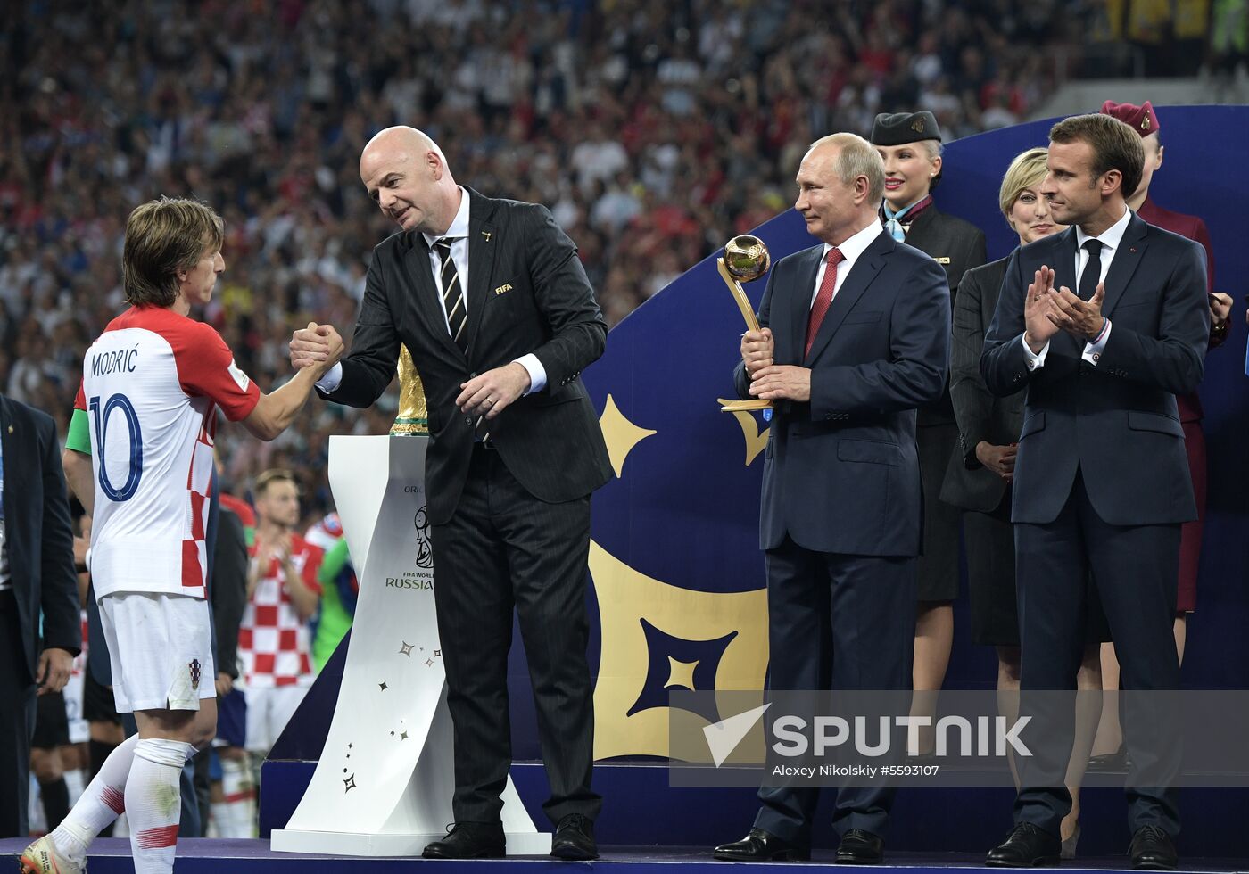 2018 World Cup award ceremony