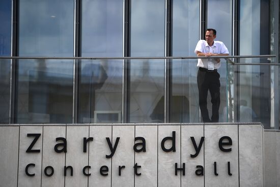 News conference on presentation of Zaryadye Concert Hall