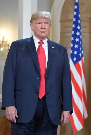 Russian President Vladimir Putin and US President Donald Trump meet in Helsinki