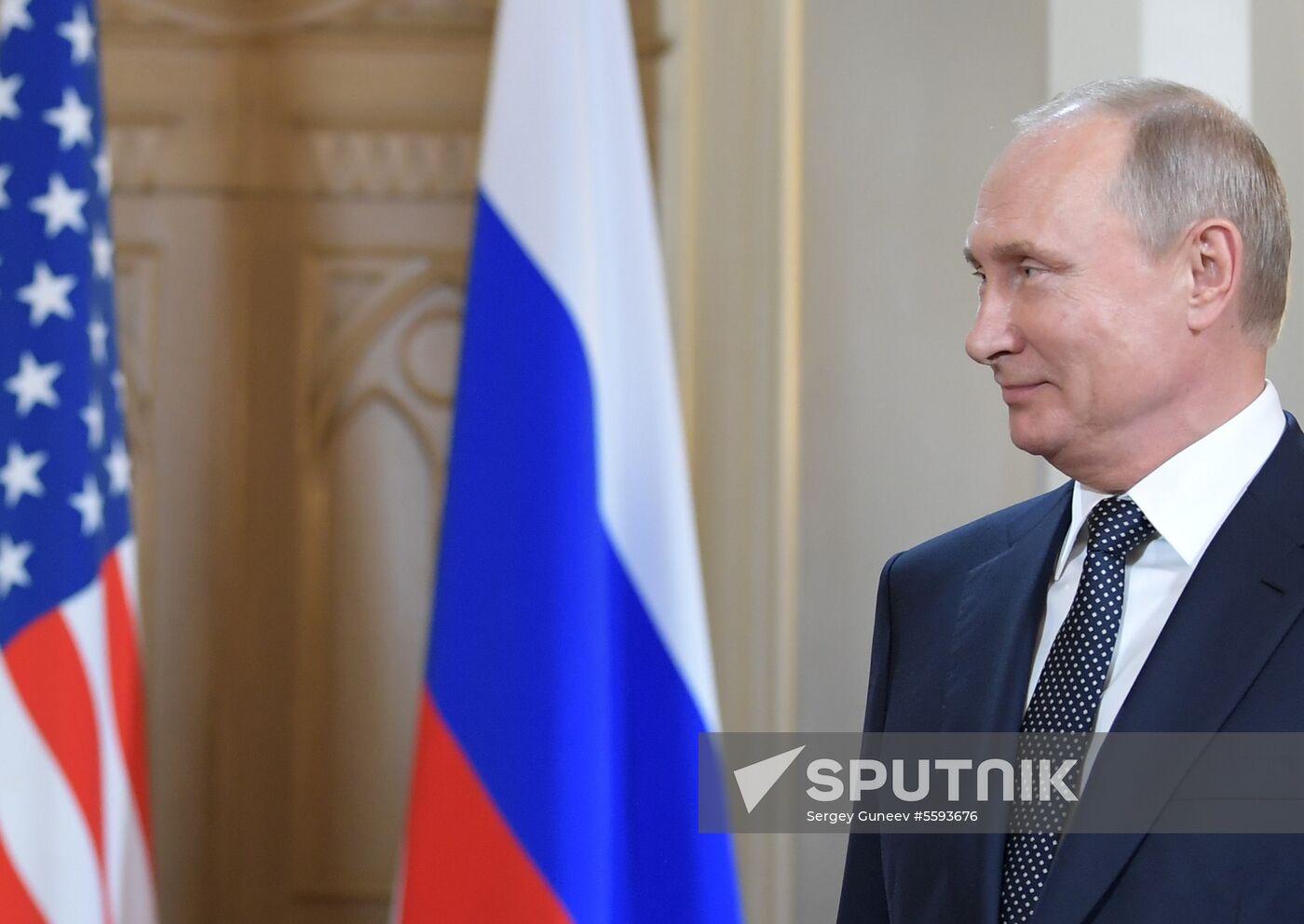 Russian President Vladimir Putin and US President Donald Trump meet in Helsinki