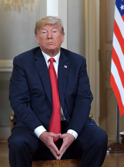 Russian President Vladimir Putin and US President Donald Trump meet in Helsinki