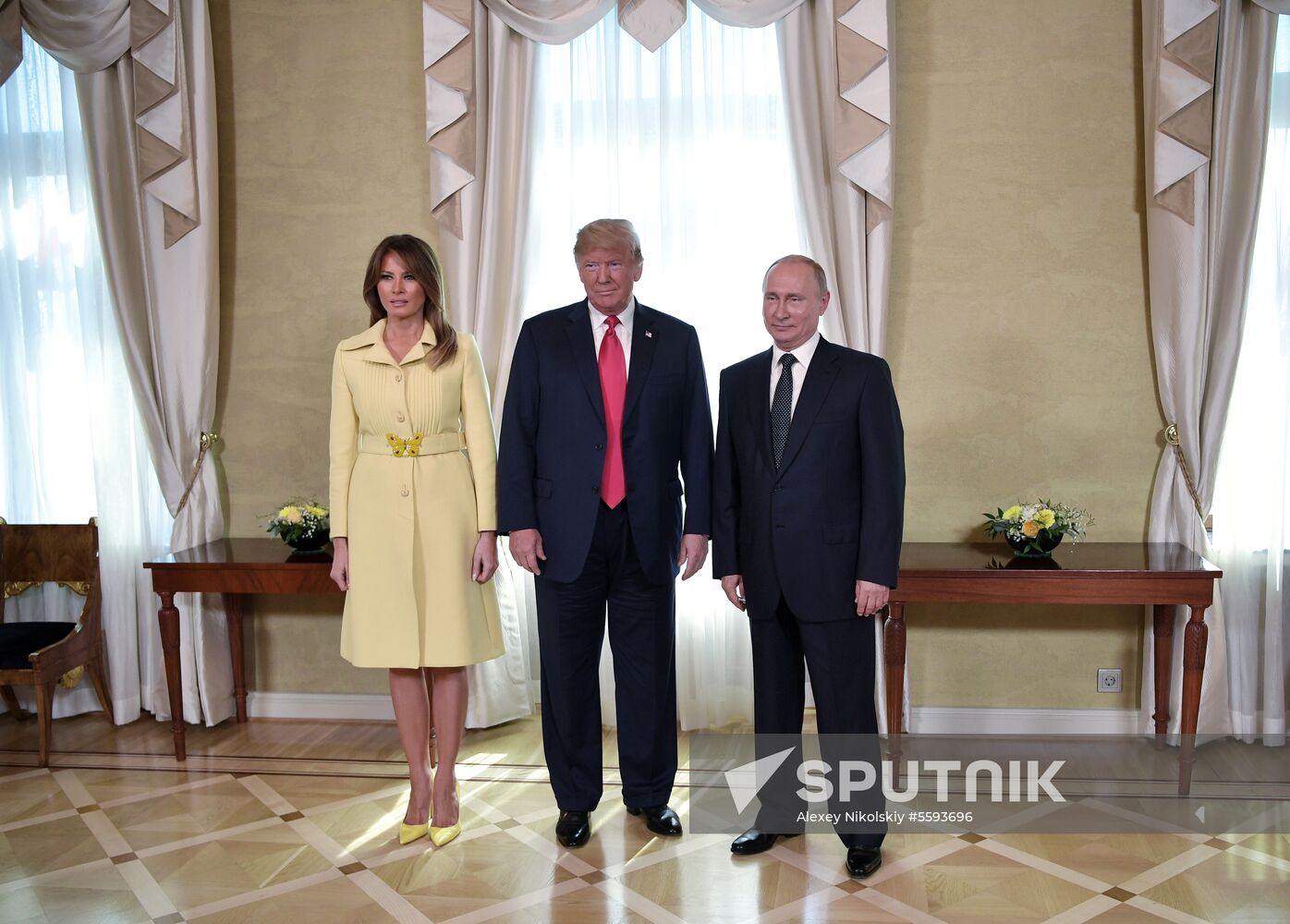 Russian President Vladimir Putin and US President Donald Trump meet in Helsinki