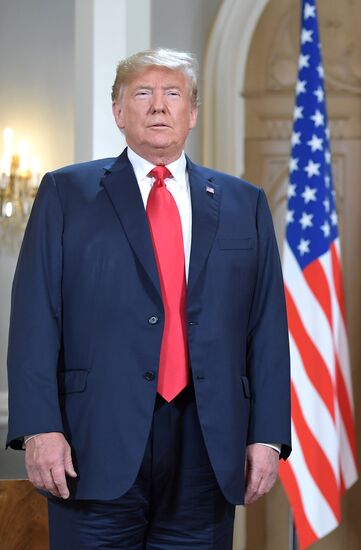 Russian President Vladimir Putin and US President Donald Trump meet in Helsinki