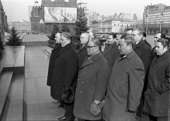 Delegation of the Mongolian People's Party visits the USSR