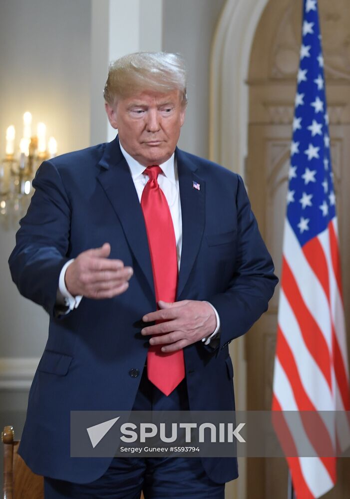 Russian President Vladimir Putin and US President Donald Trump meet in Helsinki