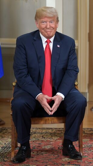 Russian President Vladimir Putin and US President Donald Trump meet in Helsinki