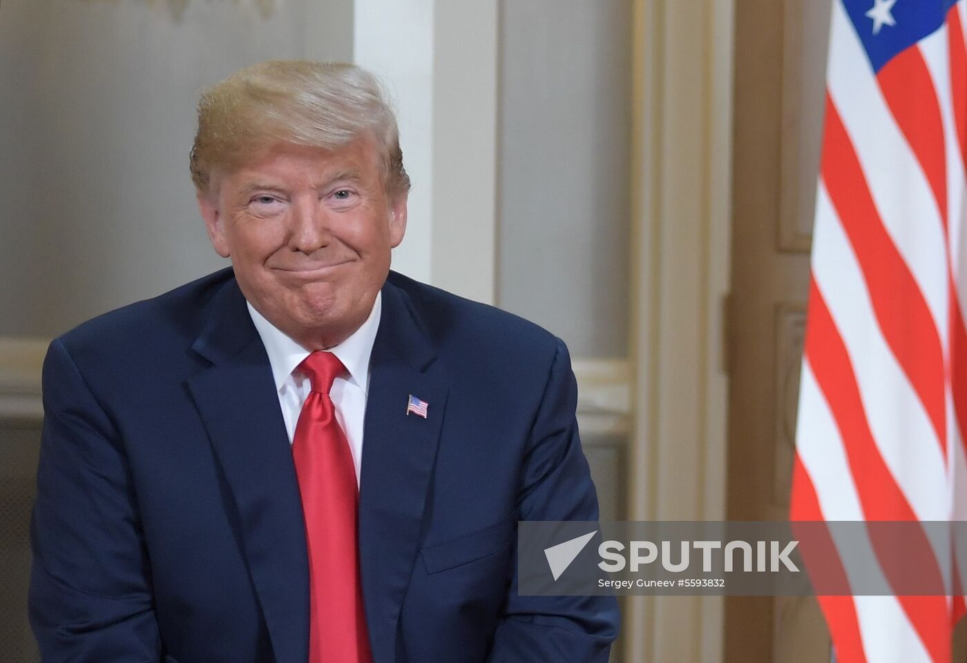 Russian President Vladimir Putin and US President Donald Trump meet in Helsinki