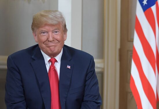 Russian President Vladimir Putin and US President Donald Trump meet in Helsinki