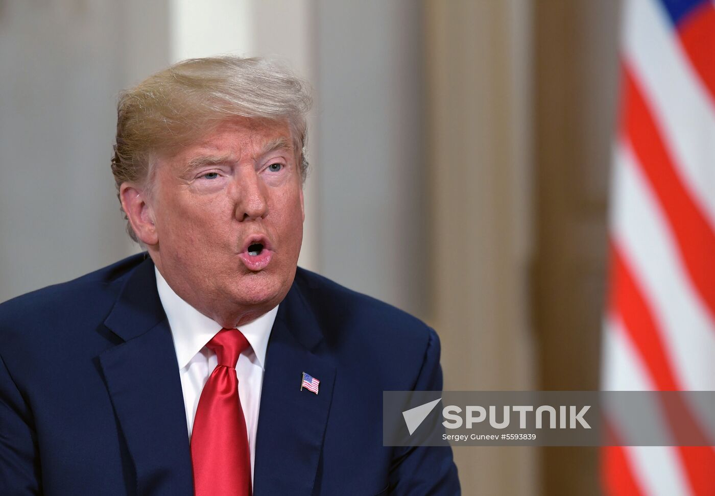 Russian President Vladimir Putin and US President Donald Trump meet in Helsinki
