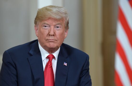 Russian President Vladimir Putin and US President Donald Trump meet in Helsinki
