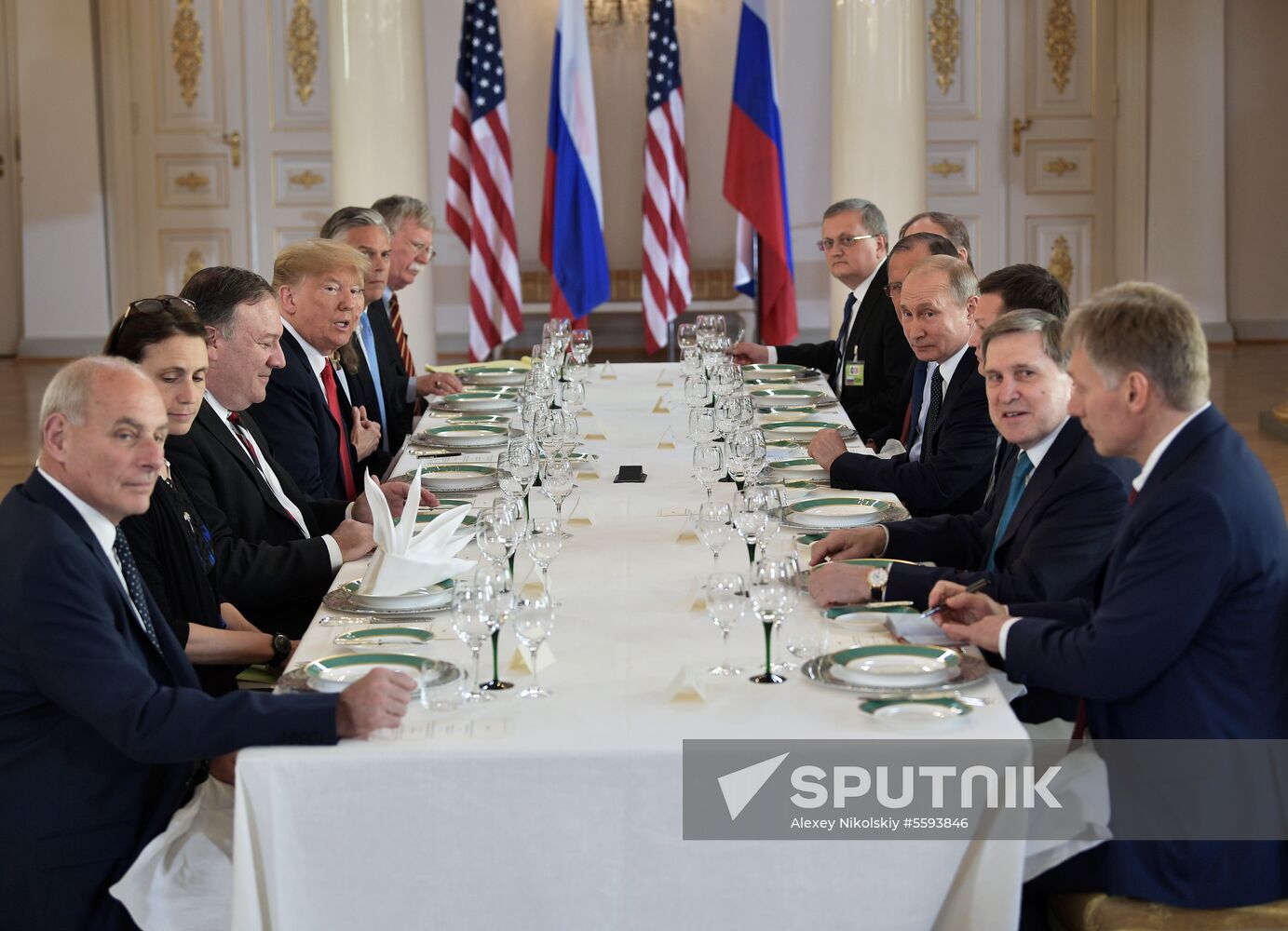 Russian President Vladimir Putin and US President Donald Trump meet in Helsinki
