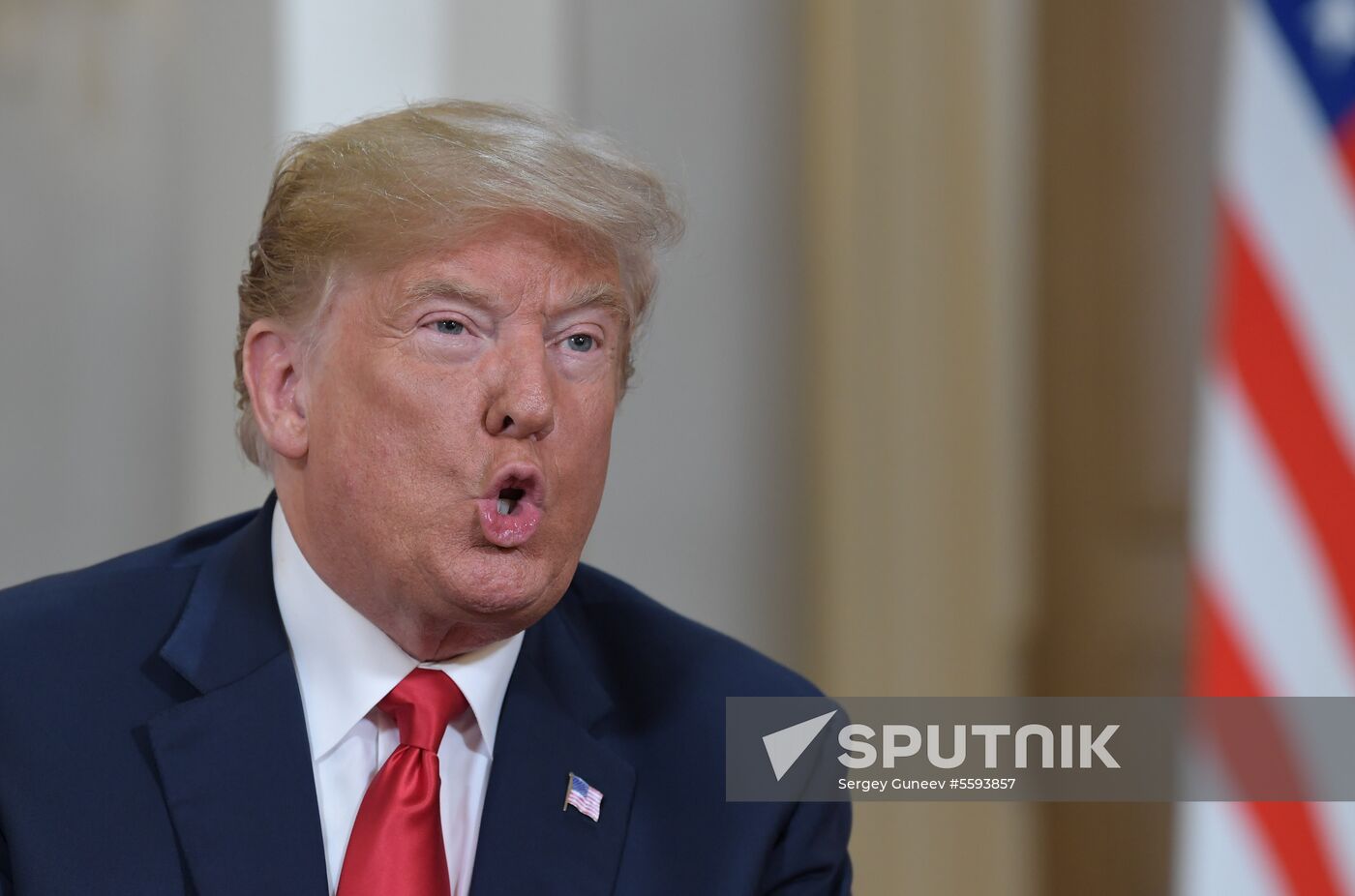 Russian President Vladimir Putin and US President Donald Trump meet in Helsinki