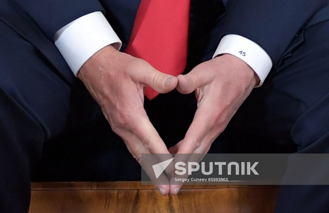 Russian President Vladimir Putin and US President Donald Trump meet in Helsinki