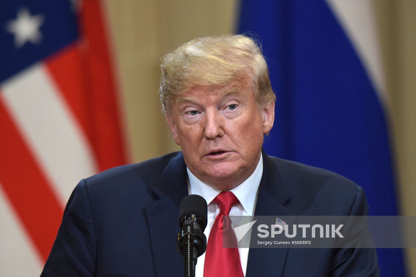 Russian President Vladimir Putin and US President Donald Trump meet in Helsinki