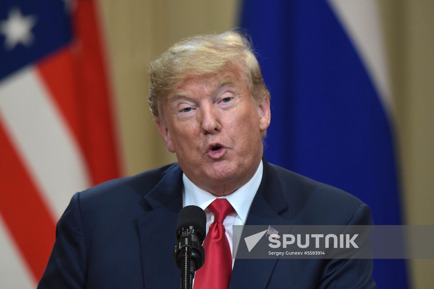 Russian President Vladimir Putin and US President Donald Trump meet in Helsinki