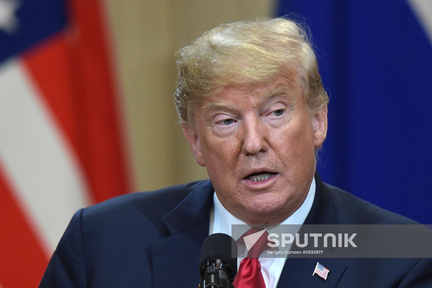 Russian President Vladimir Putin and US President Donald Trump meet in Helsinki