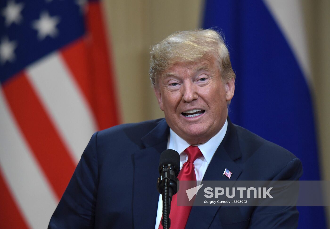 Russian President Vladimir Putin and US President Donald Trump meet in Helsinki