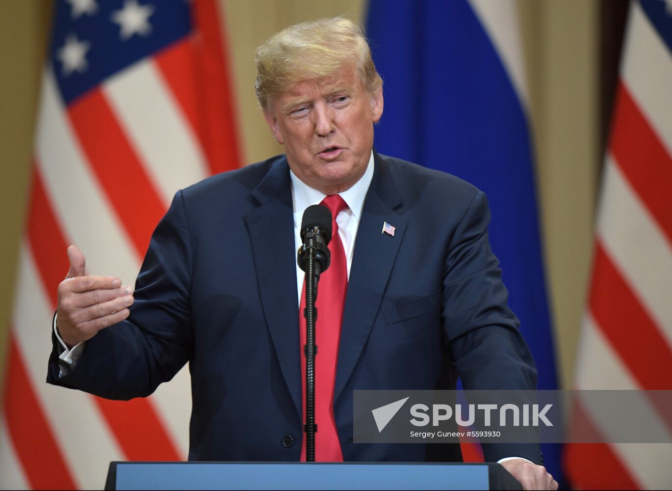 Russian President Vladimir Putin and US President Donald Trump meet in Helsinki